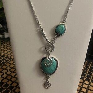 Faux Turquoise Necklace